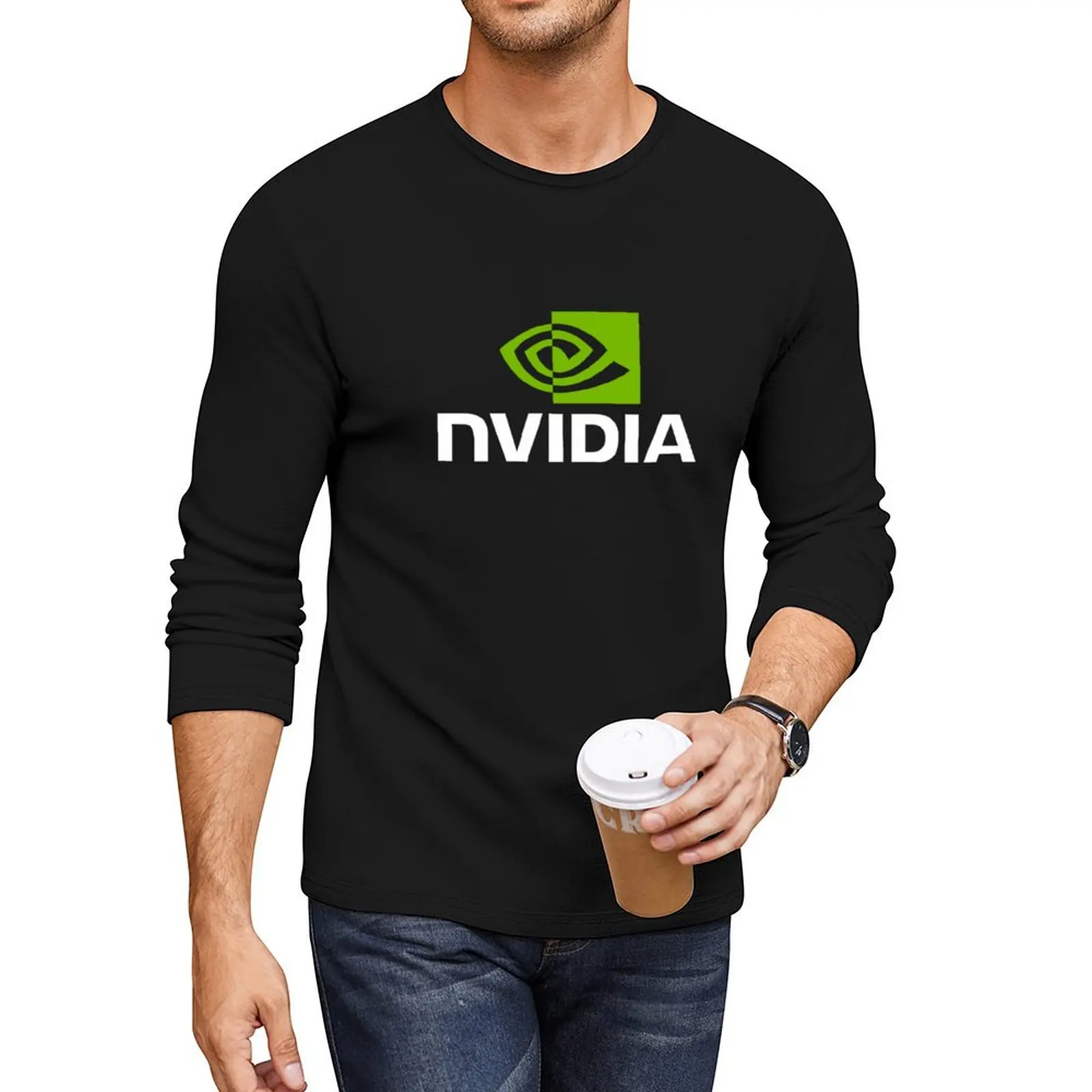 

Nvidia Long T-Shirt Aesthetic clothing custom t shirts design your own mens big and tall t shirts