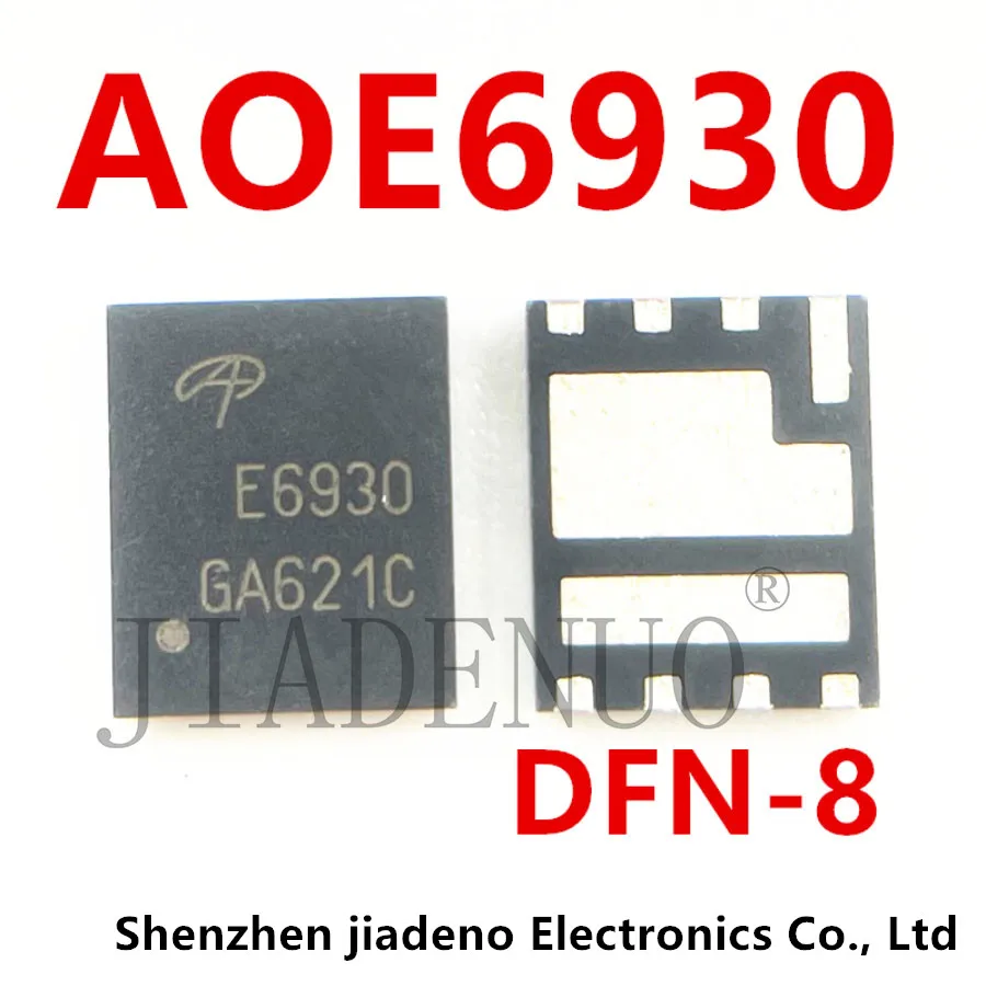 QFN-8 Chipset, 100% Novo, E6936, AOE6936, E6930, E6932, E6932, 5 Unidades