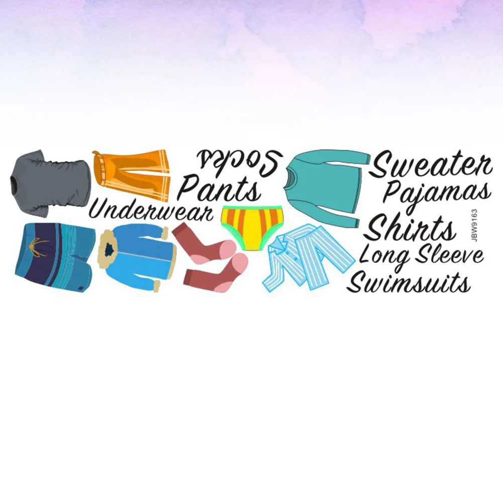 

Классификация одежды, наклейка премиум-качества, ПВХ, самоклеящиеся этикетки для шкафа, двери, стены, спальни, организация в ассортименте