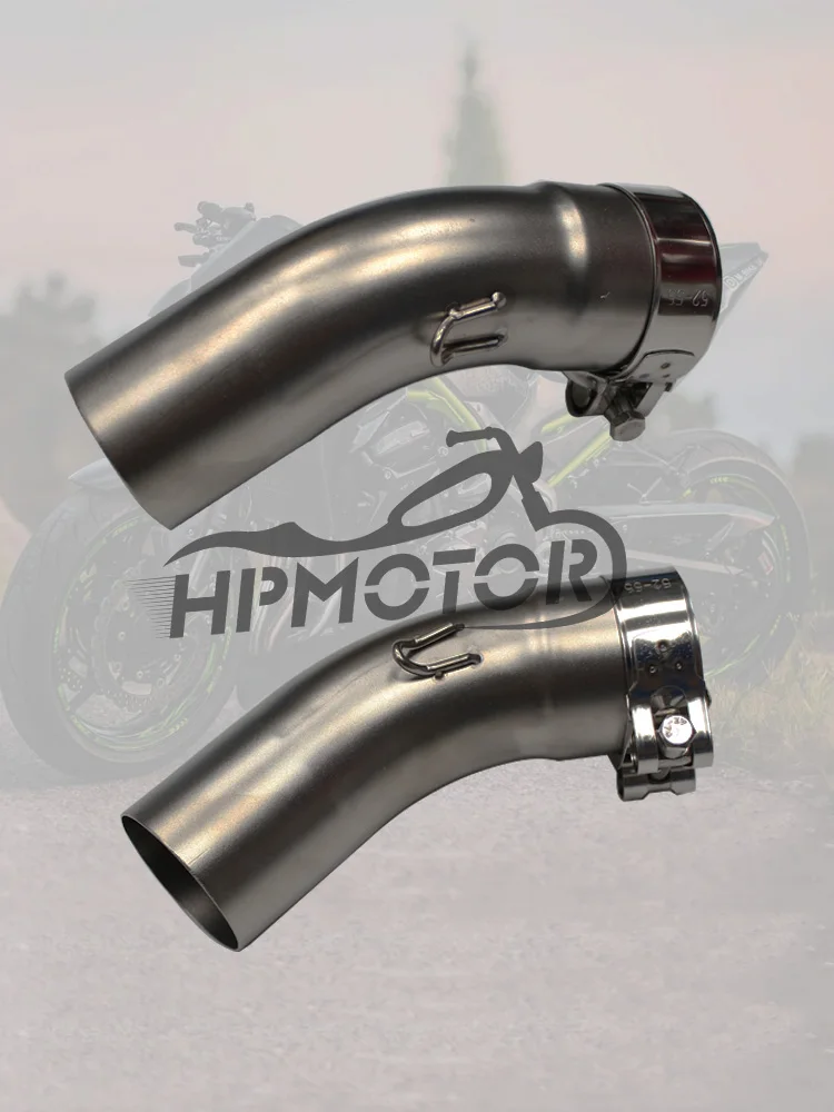 

For KAWASAKI ZX4R ZX4RR 2023 Motrcycle stainless stell middle link pipe with 51mm Muffler