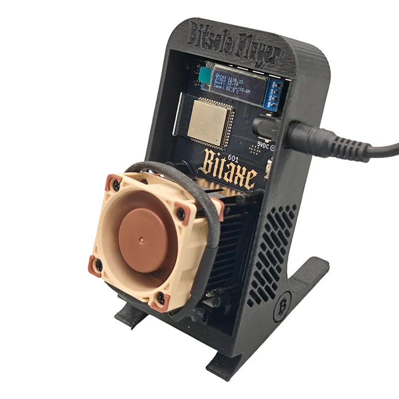 B58B-Silent Bitaxe Gamma 601 BTC Solo Miner 1.2TH/S 18W NF-A4X20 Super Fan Bitcoin ASIC Miner od Antminer S21 Pro