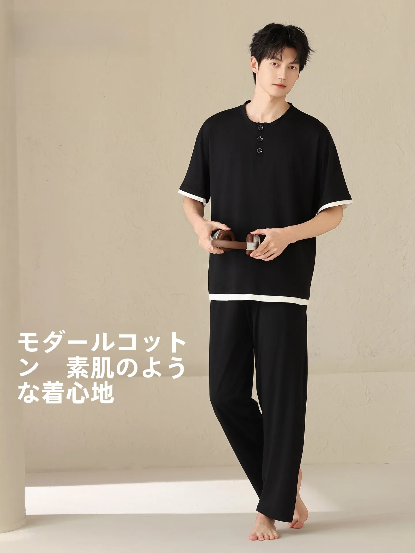 pigiama-in-cotone-modal-da-uomo-set-casual-leggero-e-traspirante-per-primavera-e-autunno-con-maniche-corte-e-pantaloni-lunghi-in-seta-ghiaccio