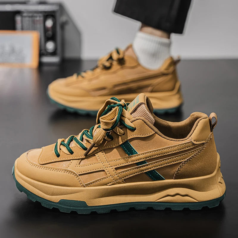 

Новая обувь в уличном стиле 2025 года — острые туфли для скейтбординга, ретро-американские, толстая подошва, повседневные и модные, комфорт для пеших прогулок