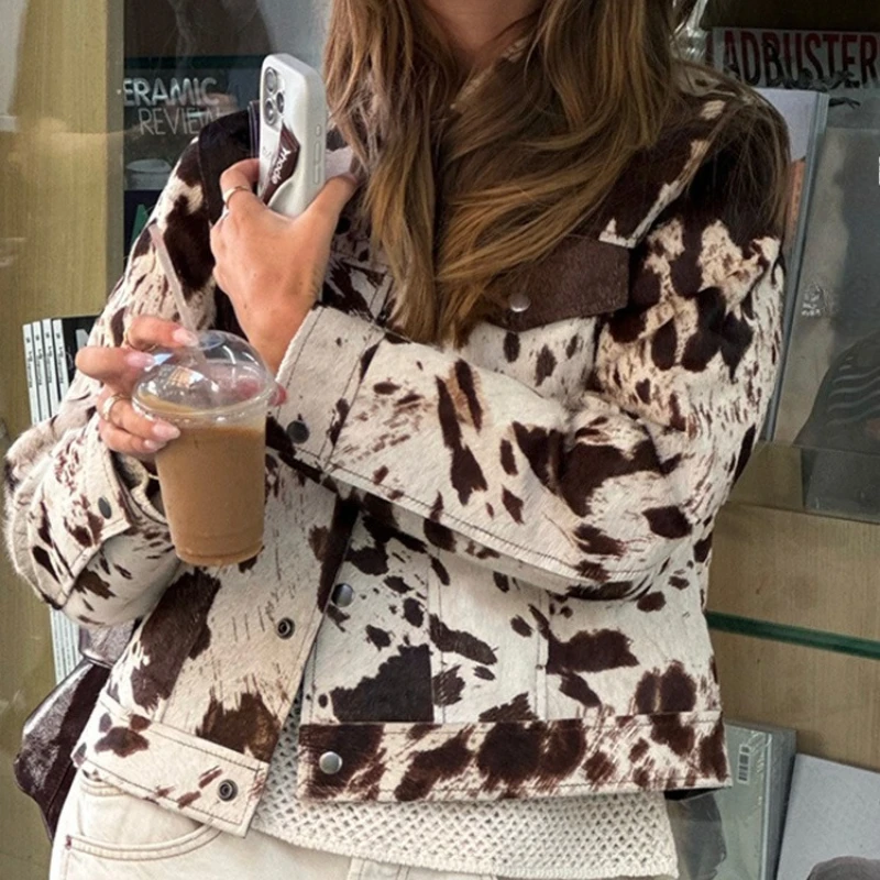 

Куртка для женщин, модная винтажная повседневная куртка с карманами и лацканами, пальто с длинными рукавами, осень 2024, женская уличная верхняя одежда для поездок на работу