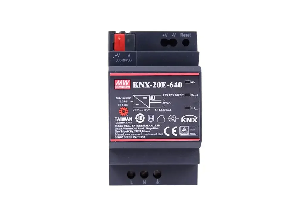 good price KNX-20E-640 30V AC/DC 640 mA Single Output Enclosed Mean well Power Supply