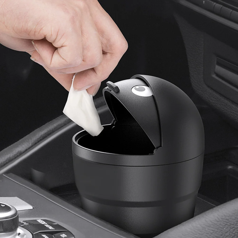 

2pcs Car Trash Can Mini Automotive Garbage Bin Cup Holder Mountable For Car Door Side Storage Organizer Ashtray