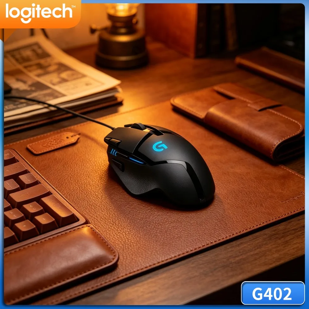 Logitech G402 Hyperion Fury USB Gaming Mouse Fusion Engine Tracking Core Wear‑Resistant Casing For Amateur Players