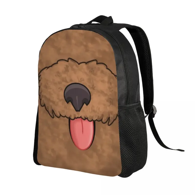 Mochilas con estampado de animales para hombre y mujer, morral escolar resistente al agua con diseño de perro