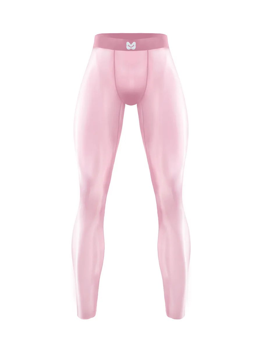 Sweatpants Ice Silk Men\'s Shark Pants Ultra Thin Perspective Sexy Tight Fitness Pants Milk Skin Pants Slim Sexy Fashion 1C42