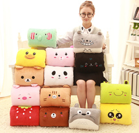 Totoro Cartoon Office Nap Pillow Hand Warmer Plush Cushion Plug-In Heating Hand Holding Design Comfortable Ergonomic Desk Use