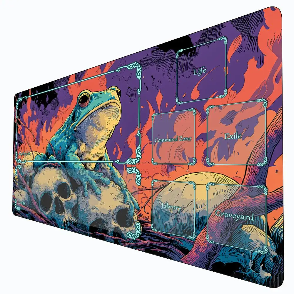Mutant Giant Frog MTG Playmat Magic Card Battle Mat Non-Slip Durable 35X60CM Commander playmat Board Game Mat for TCG