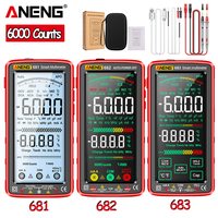 ANENG 681/682/683 6000 Counts Digital Multimeter Smart Anti-burn Rechargeable Meter NCV Tester 5-inch LCD Backlit Flashlight