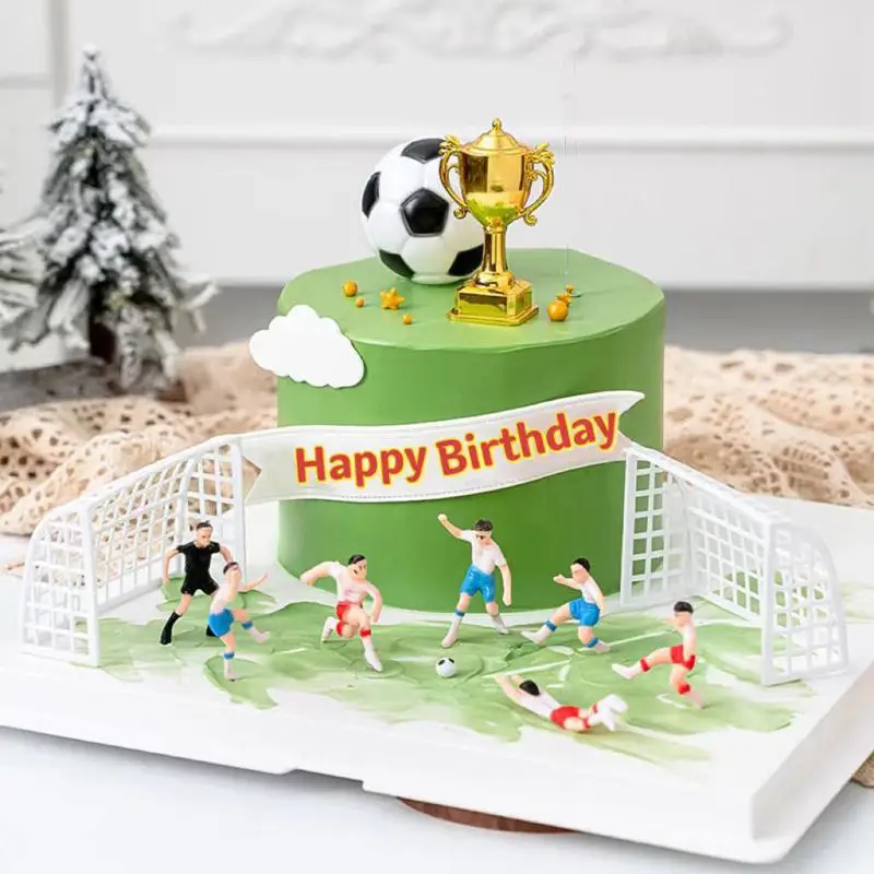Fußball Fußball Kuchen Topper Geburtstag Junge Kuchen Topper Baby Dusche Alles Gute zum Geburtstag Party Dekor Sport Party Supplies Kuchen Zubehör – Detail 6