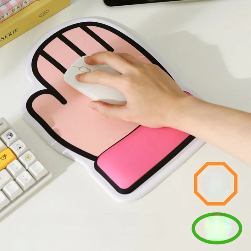 Soft Keyboard Wrist Rest Non-Slip Silicone Desk Mat Ergonomic Mouse Pad Office Mouse Carpet Wristband Support Mousepad