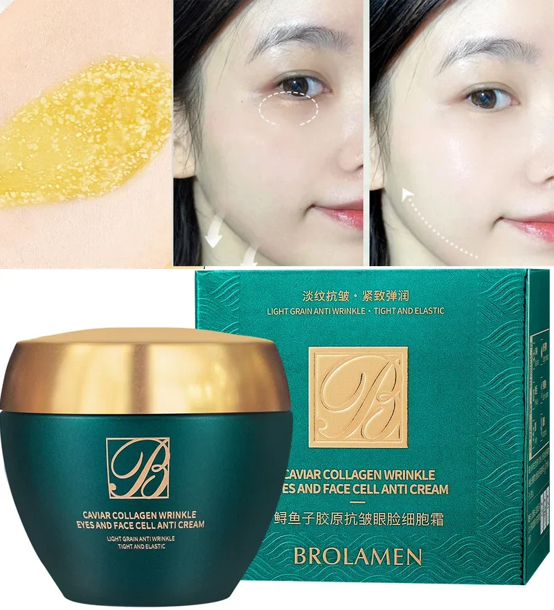 

Caviar Collangen Wrinkle Eyes And Face Cream Face Moisturizer Collagen Cream - Moisturizing, Hydrating & Recovery - Day Night