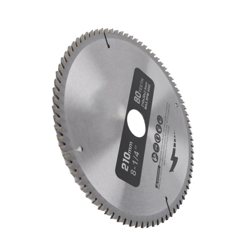 210mm 80 Teeth Bore Diameter 30mm Circular Saw Blade With 3 O Rings