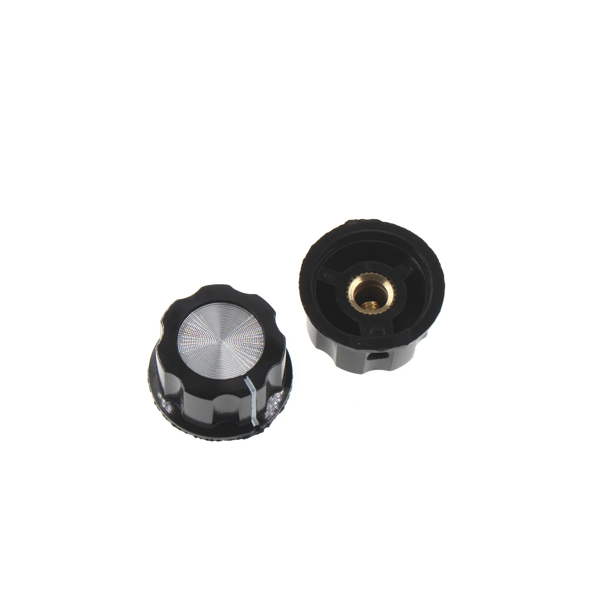 2 Stück MF-A01 MF-A02 MFA-A03 MF-A04 MA-A05 C1 C2 C3 Bakelit Potentiometer Knopf Lochdurchmesser 6 mm für WH118 WX050 Potentiometer