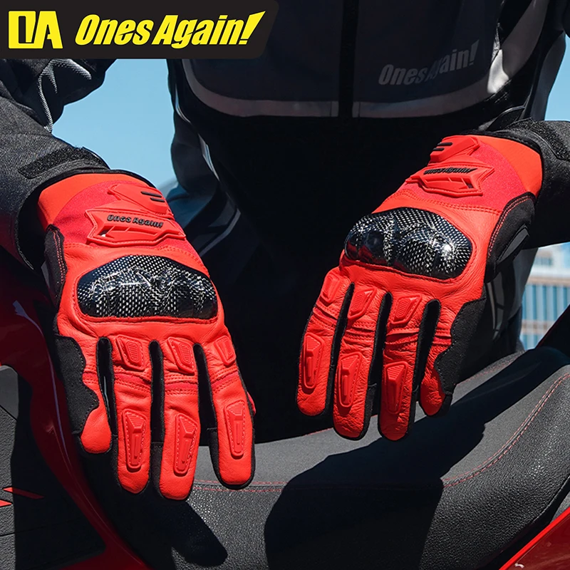 مرة أخرى! قفازات دراجات نارية  - مراجعة Motorcycle Gloves Leather Knuckle وسعره