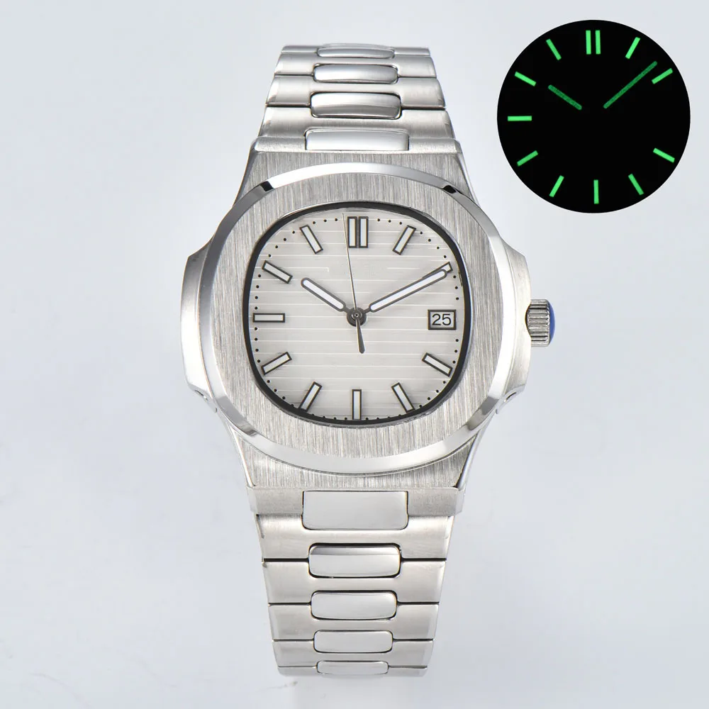 Jam tangan otomatis NH35 pria 43mm dengan casing emas mawar dan mesin jam mekanis otomatis NH35 Jepang dapat menyesuaikan logo