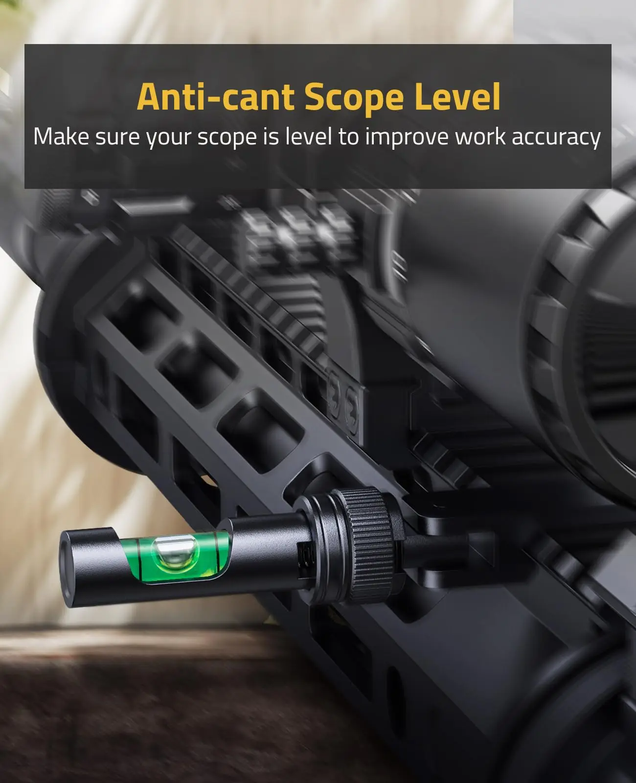 CVLIFE Fold Away Rifle Scope Leveling Kit Low Profile Precision Scope Leveling Tool Anti-Cant Bubble Level for Picatinny Rail
