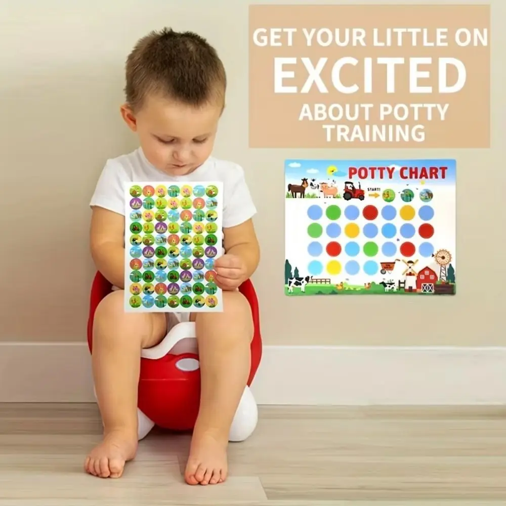 

Multi-functional Toilet Habits Reward Stickers Training Sticker Montessori Toilet Training Sticker Wall Hang Early Education