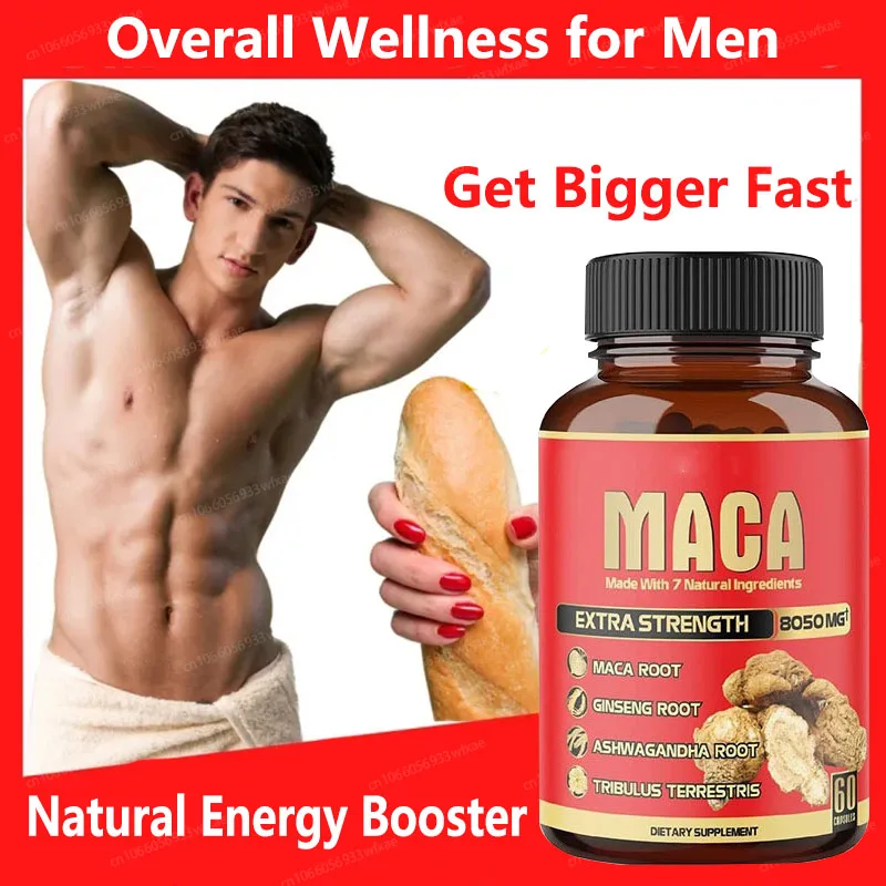 7 In 1 Maca Pill Increase Size Hardness Improve Strength Natural Maca Ginseng Capsules