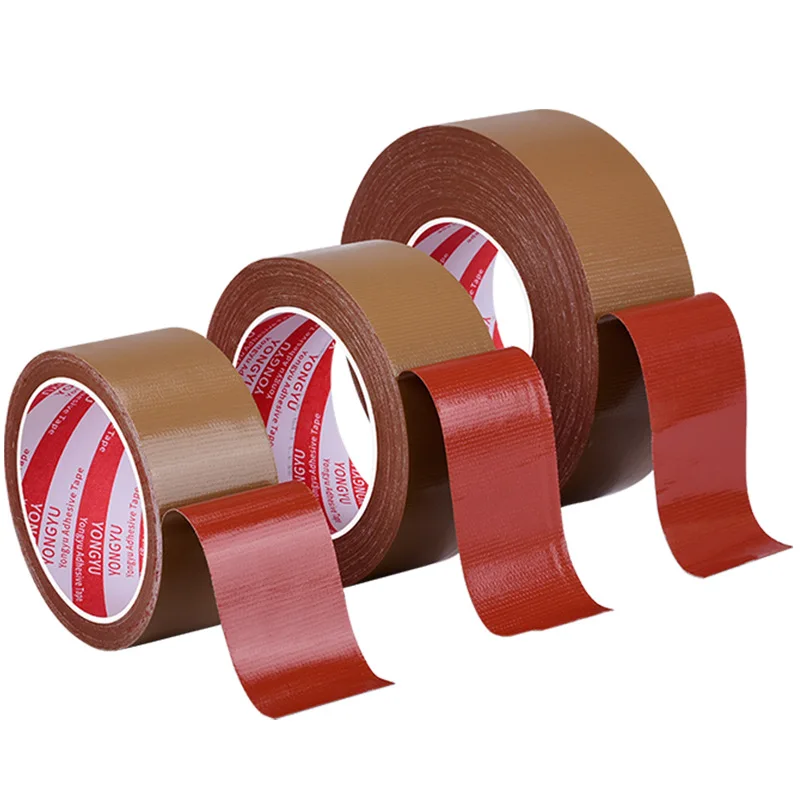 Nastro base in tessuto marrone posizionamento macchina da cucire modello di abbigliamento speciale colla per pelle bovina forte nastro per tappeti con giunture fisse