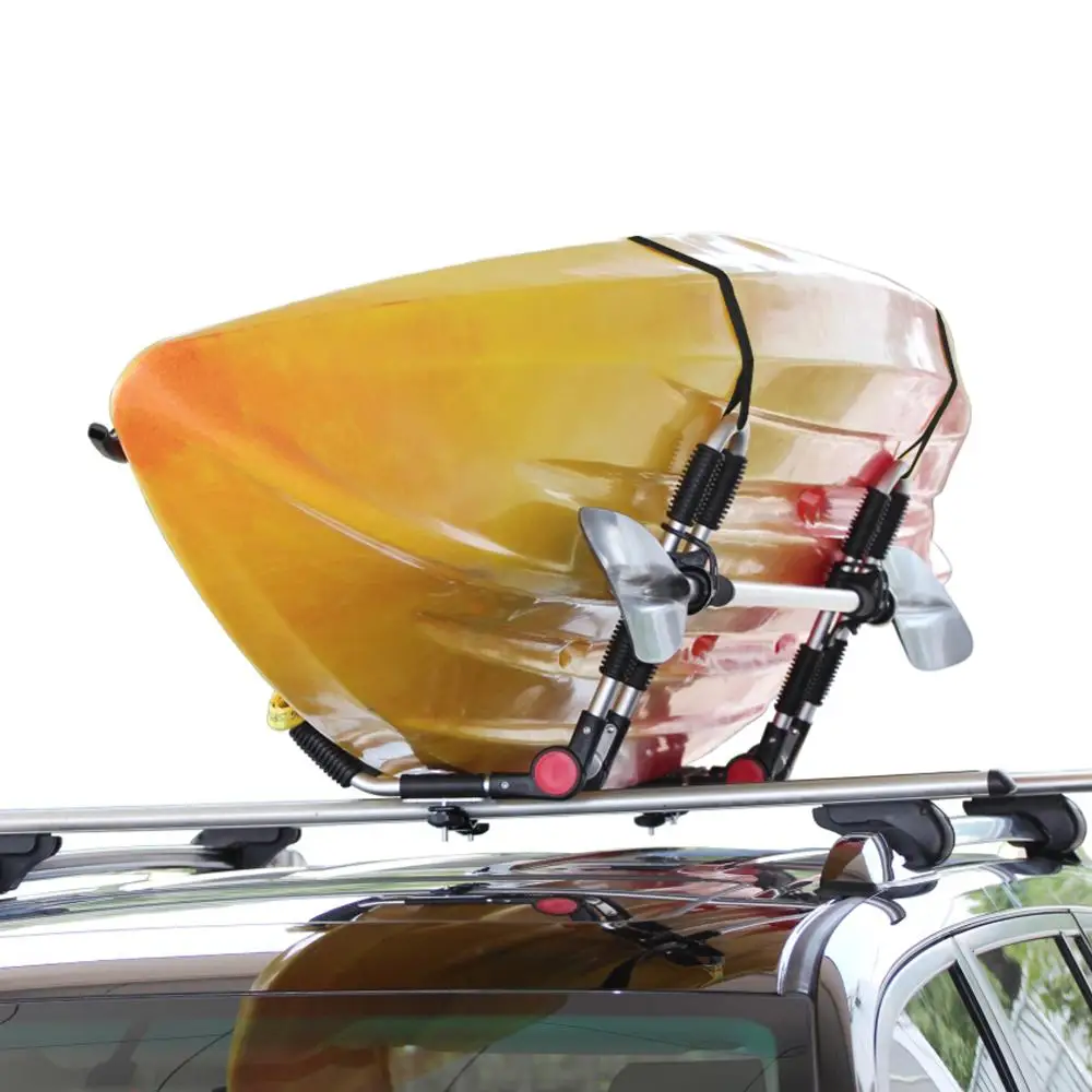 

Deluxe Kayak Carrier Boat Canoe Surf Ski Snowboard Roof Top Mounted J-Bar Rack Kayak Roof Rack