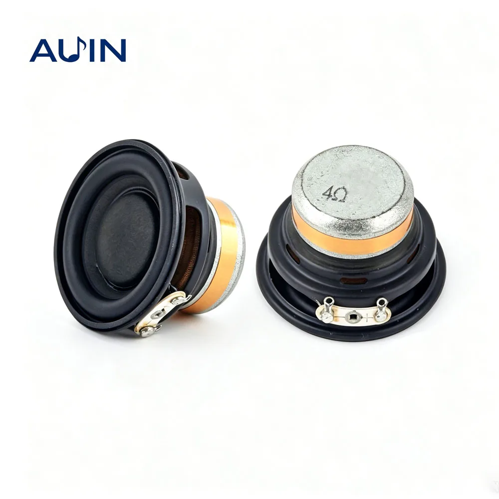 AUIN 2 Pcs 1.75 Inch 4 Ohm10W Full Range Speakers Unit 45mm DIY Bluetooth Speakers Audio Dual Neodymium Magnet Loudspeaker