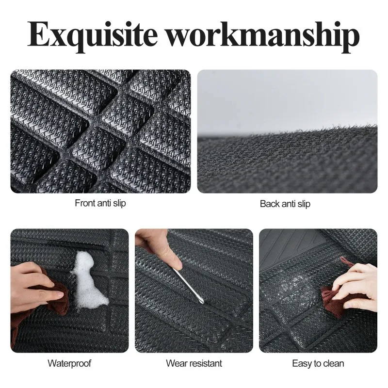 

Car Floor Mat for Dodge RAM 1500 Crewcab Classic 2019-2023 Non-Slip Durable Car Carpet Easy Clean and Wear-Resistant Floor Mat