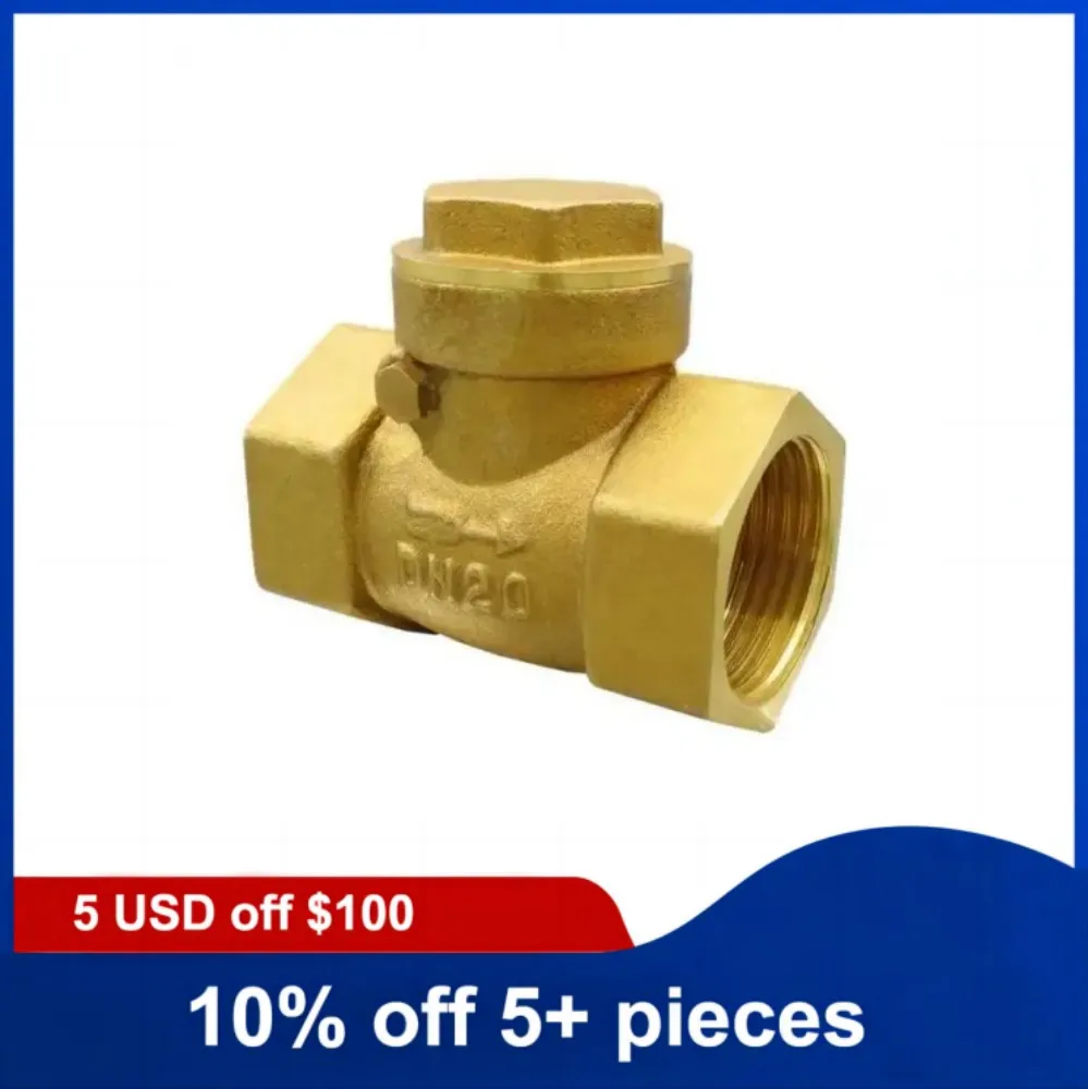 

3-дюймовый латунный поворотный обратный клапан, клапан с внутренней резьбой, водопроводная труба, обратный горизонтальный обратный клапан