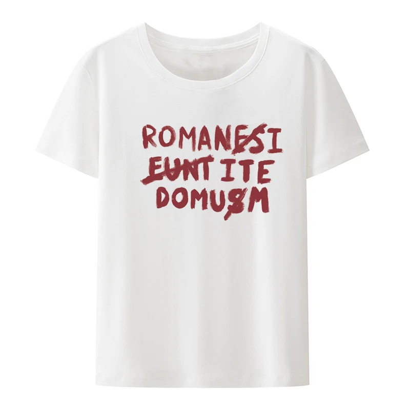 Get Ready for a Laugh with Our Romani Ite Domum Graphic Print T-shirt Perfect for Men's Everyday Wear