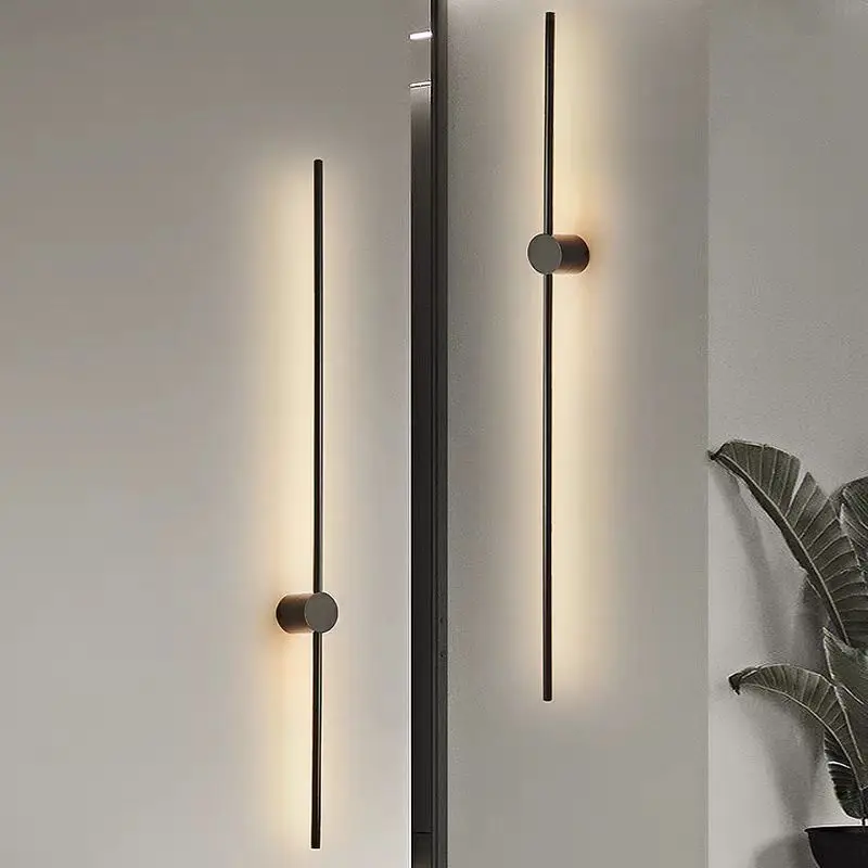 

Minimalist Aluminium Wall Light Black White Body Dimmable For Living Room Bedrooom Restaurant Aisle Sconce Lamp Dropshipping