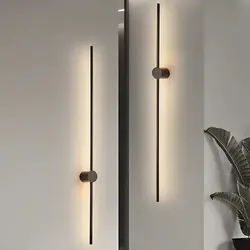 Minimalist Aluminium Wall Light Black White Body Dimmable For Living Room Bedrooom Restaurant Aisle Sconce Lamp Dropshipping