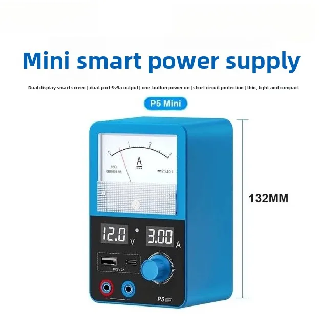 Mini DC regulated power supply 3A ammeter 12v power voltage supply meter mobile phone repair