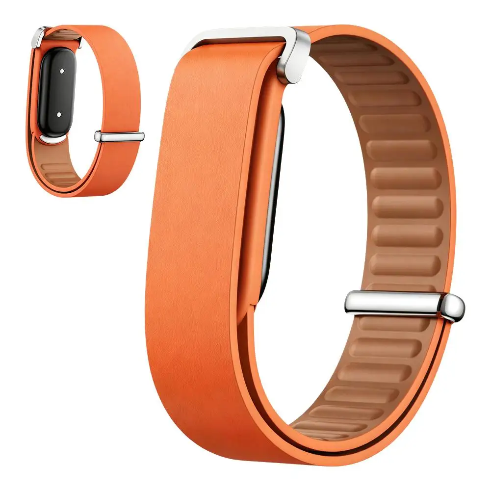 Leder-Sportarmband Kompatibel mit Google Fitbit Air - Verstellbare Schlaufe für Fitness-Tracker-Armband – Detail 1