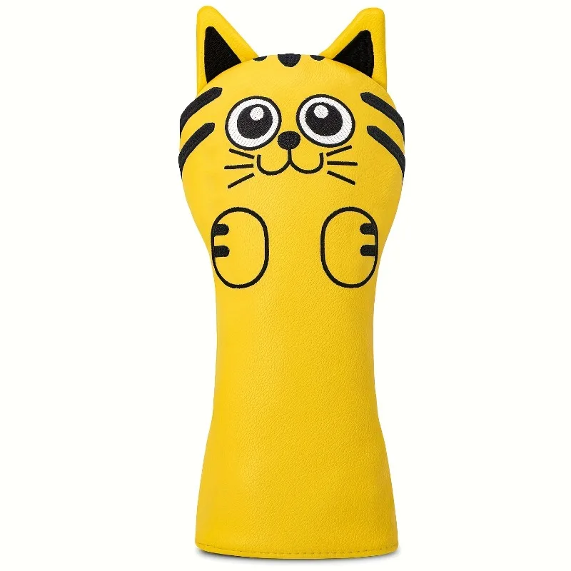 Cute Cat Shaped Golf Club Head Cover, Suitable for Most Brands, Cat Shaped Golf Cover, Cute Cat Design, Golf Accessories