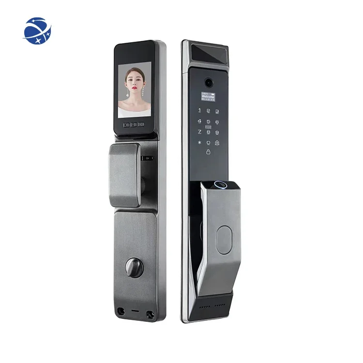 New Arrival S914MAX Tuya Wifi APP Peephole Lock Fingerprint Password Card Smart Door Lock with HD Camera