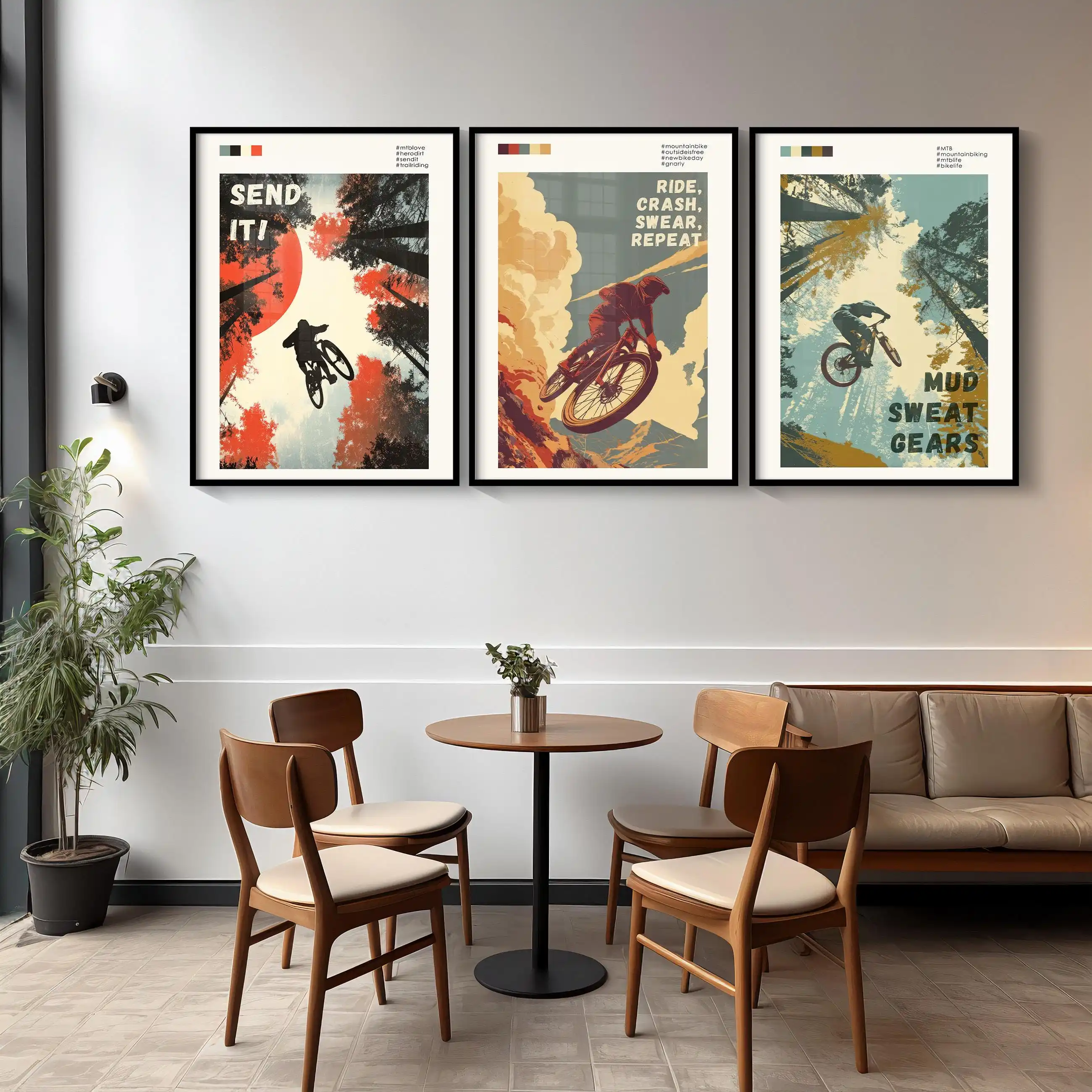Mountain Bike Art Print Set Wa - Mountain Biking Shop review and price