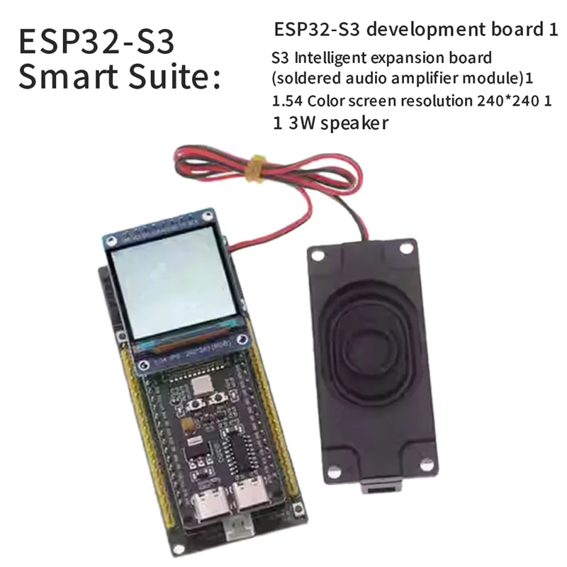 AI Voice Chat Robot ESP32-S3 Development Board+1.54Inch Color Screen Combo Deepseek Forstudent Educational Motherboard