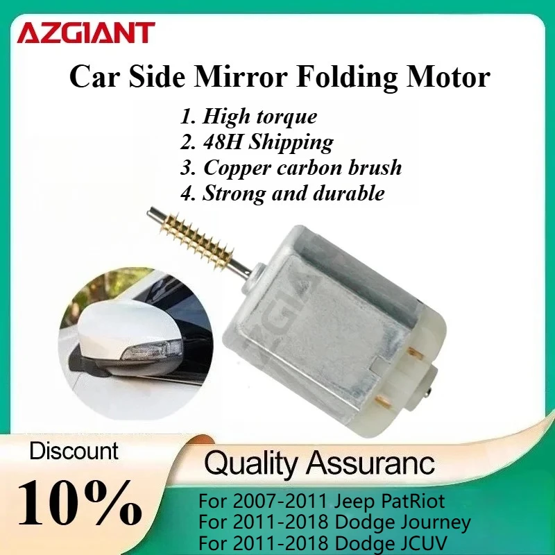 

AZGIANT Car Side Mirror Folding Motor for 2017-2020 Isuzu D-Max/2012-2016 Fiat Freemont/2007-2013 Jeep Compass replacement parts