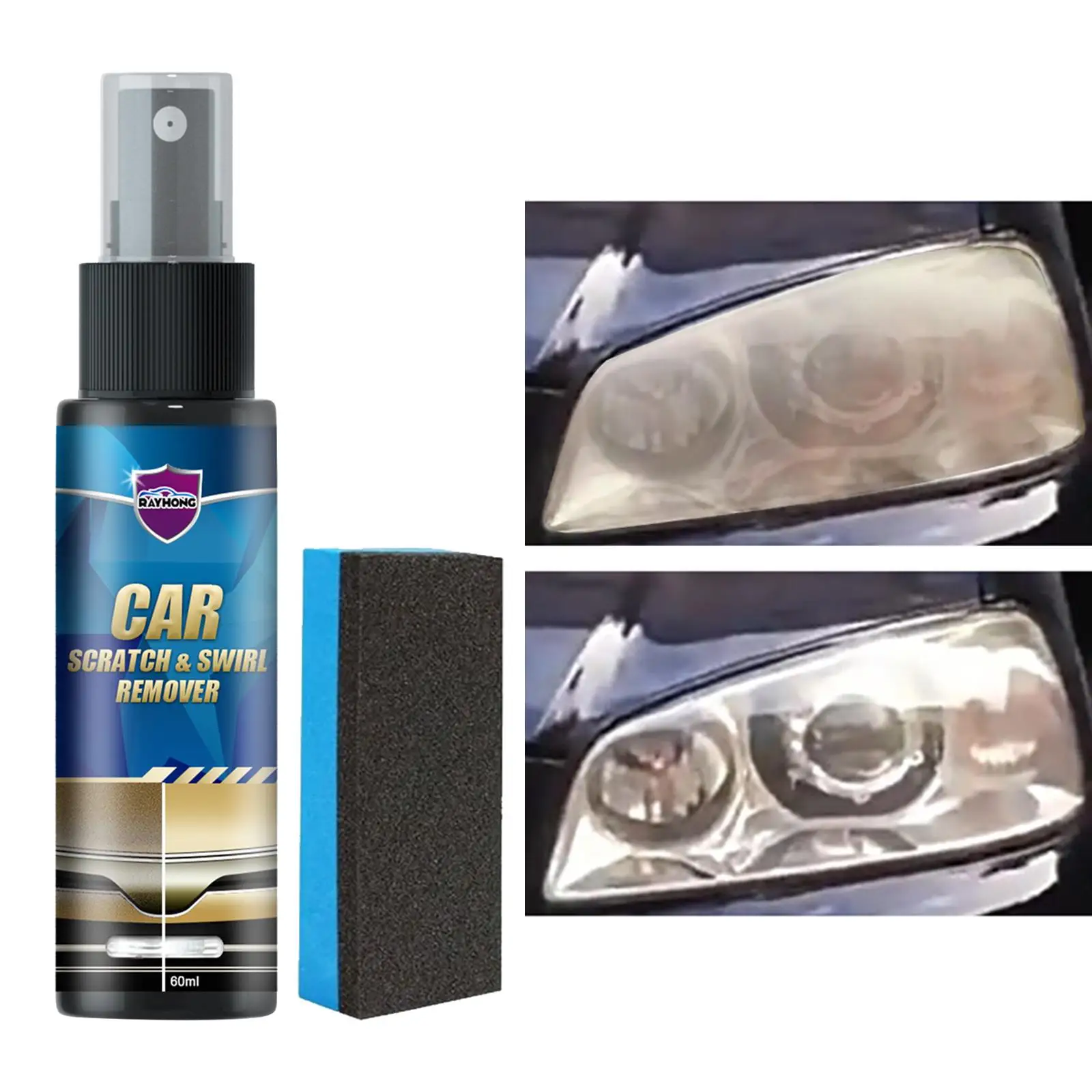 Spray reparador para arañazos de coche, herramienta de limpieza, paquete de 2 a 6 unidades