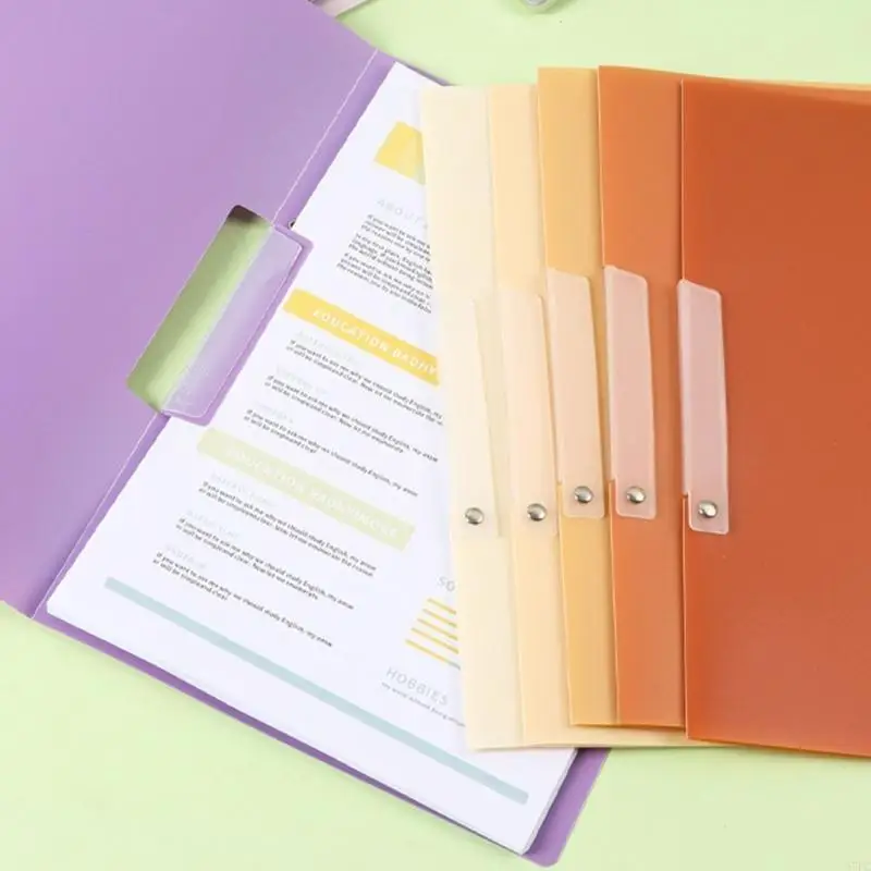 Cubierta informe carpetas archivos, 50 hojas capacidad plástico Binder Paper Protector