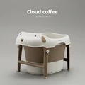 Brown tub bath bench