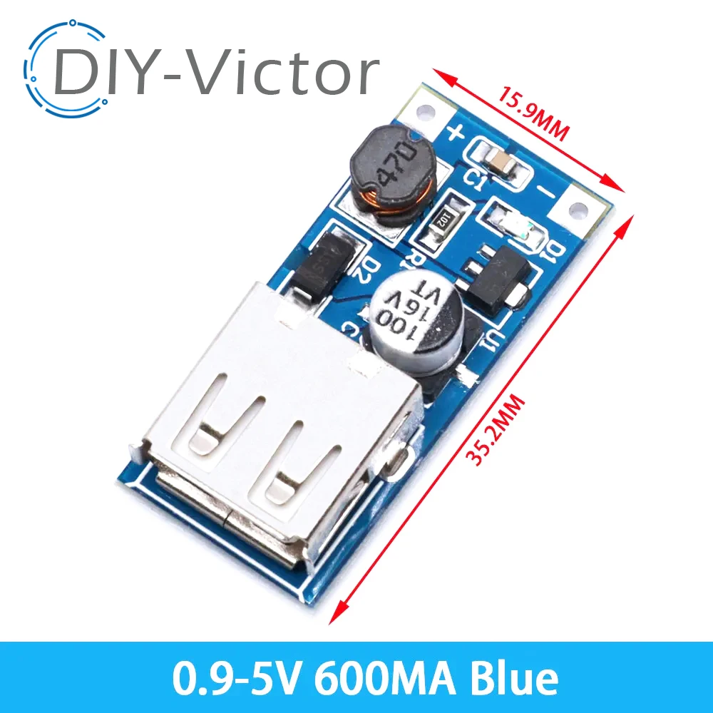 DC-DC Boost Module 0.9-5V a 5V 9V 480MA 600MA 1A 3A USB tensione di uscita Step UP 18650 scheda batteria al litio per fotocamera del telefono