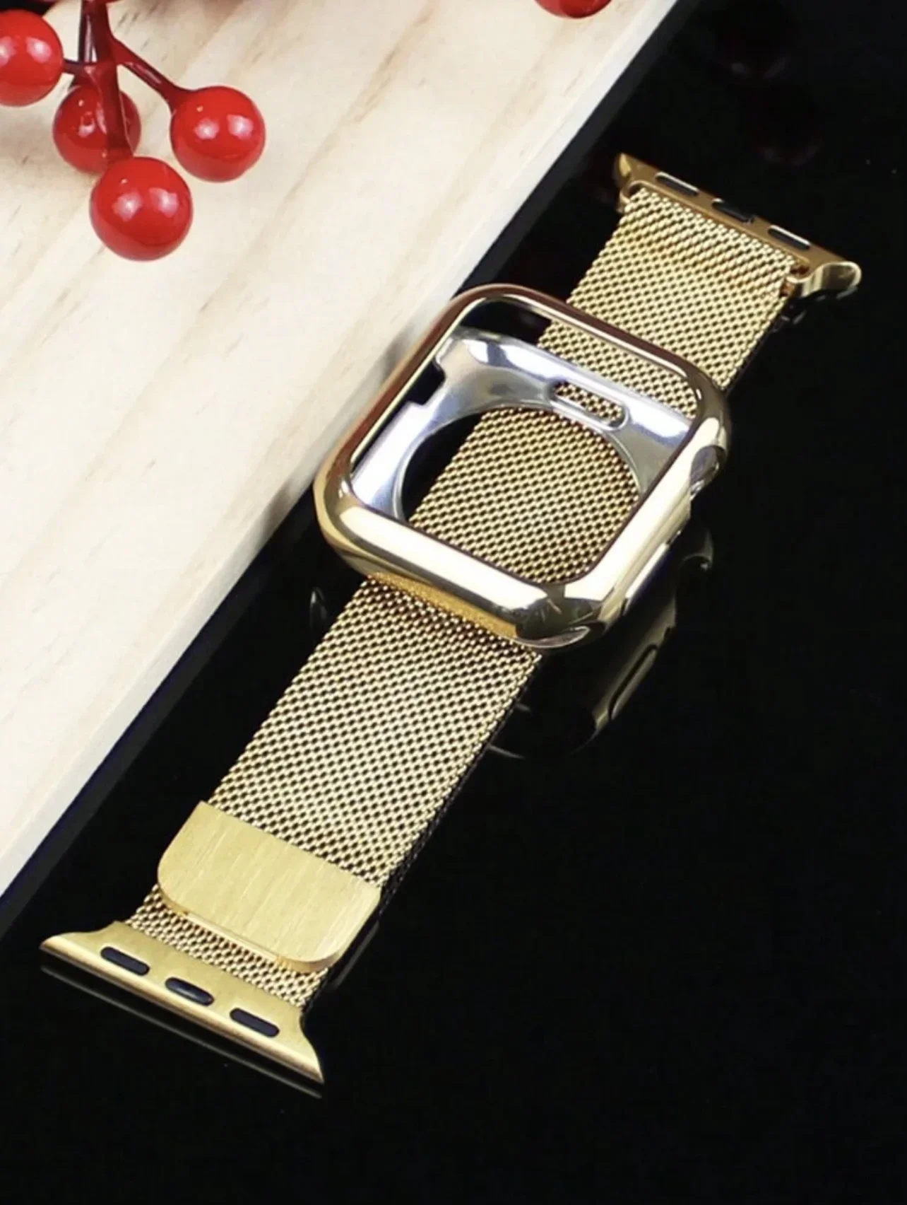 شبكة حزام 2 in1 الفرقة الحال بالنسبة لساعة أبل غطاء حزام سلسلة 11/10/9/8/7 38 مللي متر 40 مللي متر 41 مللي متر 42 مللي متر 44 مللي متر 45 مللي متر 46 مللي متر