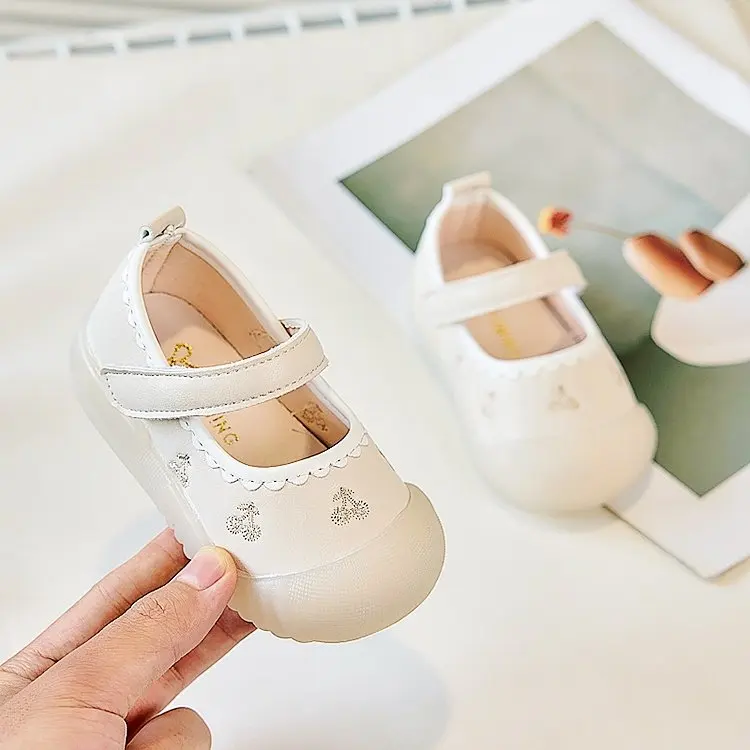 Small Cute Flowers Girls Oxfords Soft PU Leather Shoes Children Mary Jane Flats for Girl Fashion School Princess Shoes