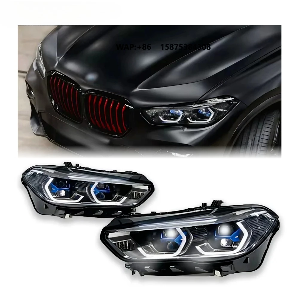 

HETOP X5 G05 Headlights 2019-2023 LED Modified DRL Upgrade OSS Design Front Lamp Lens Style Head Lamps Ikon Style for
