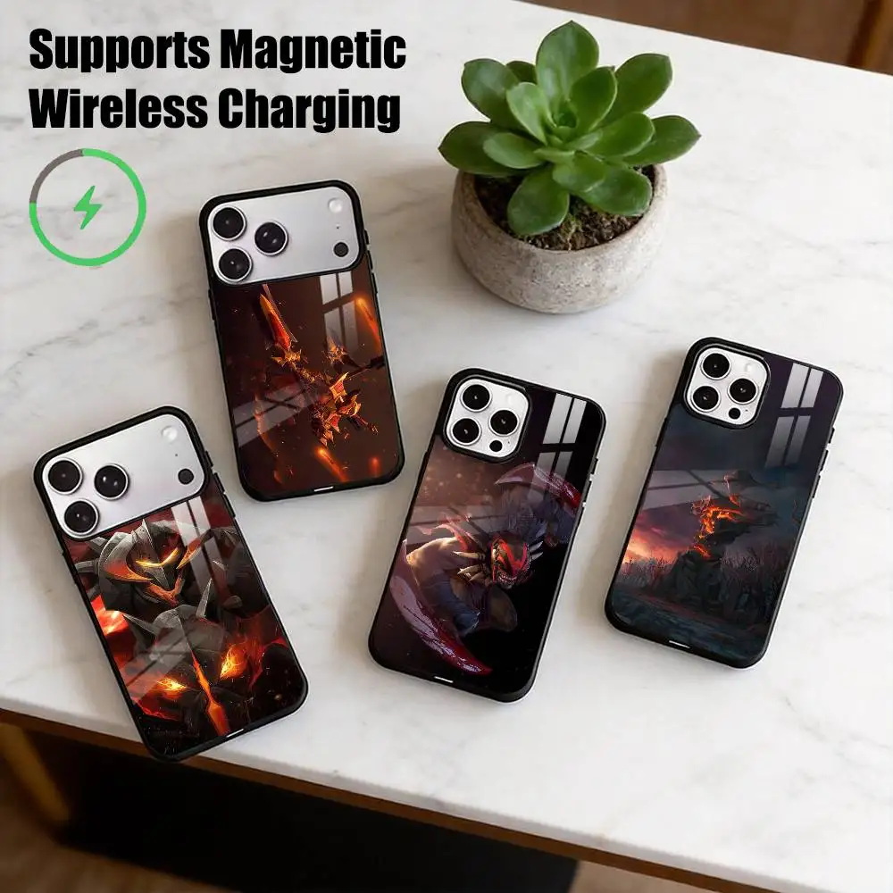 D-DOTA 2 MOBA-A  Phone Case For iPhone17,16,15,14,13,12,11 Plus,Pro Allows magnetic wireless charging Gift