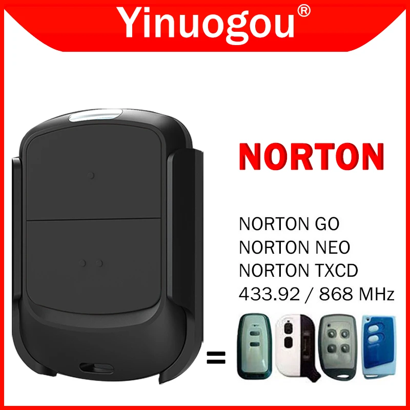 NORTON GO NEO TXCD Garage Door Remote Control Duplicator 433MHz 868MHz Clone Gate Remote Control Garage Door Opener Transmitter